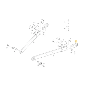 Obudowa dolnego lewego łącznika KIOTI T4850-93031