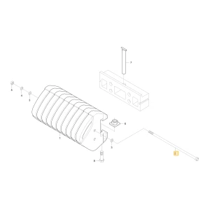 Śruba obciążnika KIOTI T4870-85501