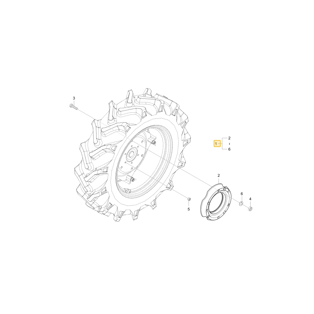 Tylne obciążenie 100kg (50kg x 2) KIOTI T4870-A12000204