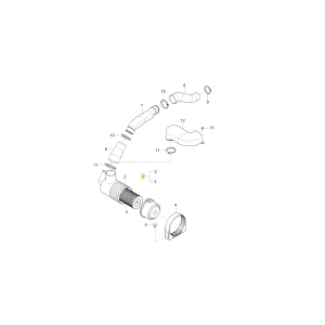 Filtr powietrza powietrza KIOTI T4876-11012