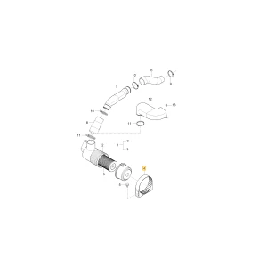 Uchwyt filtra powietrza powietrza KIOTI T4876-11221