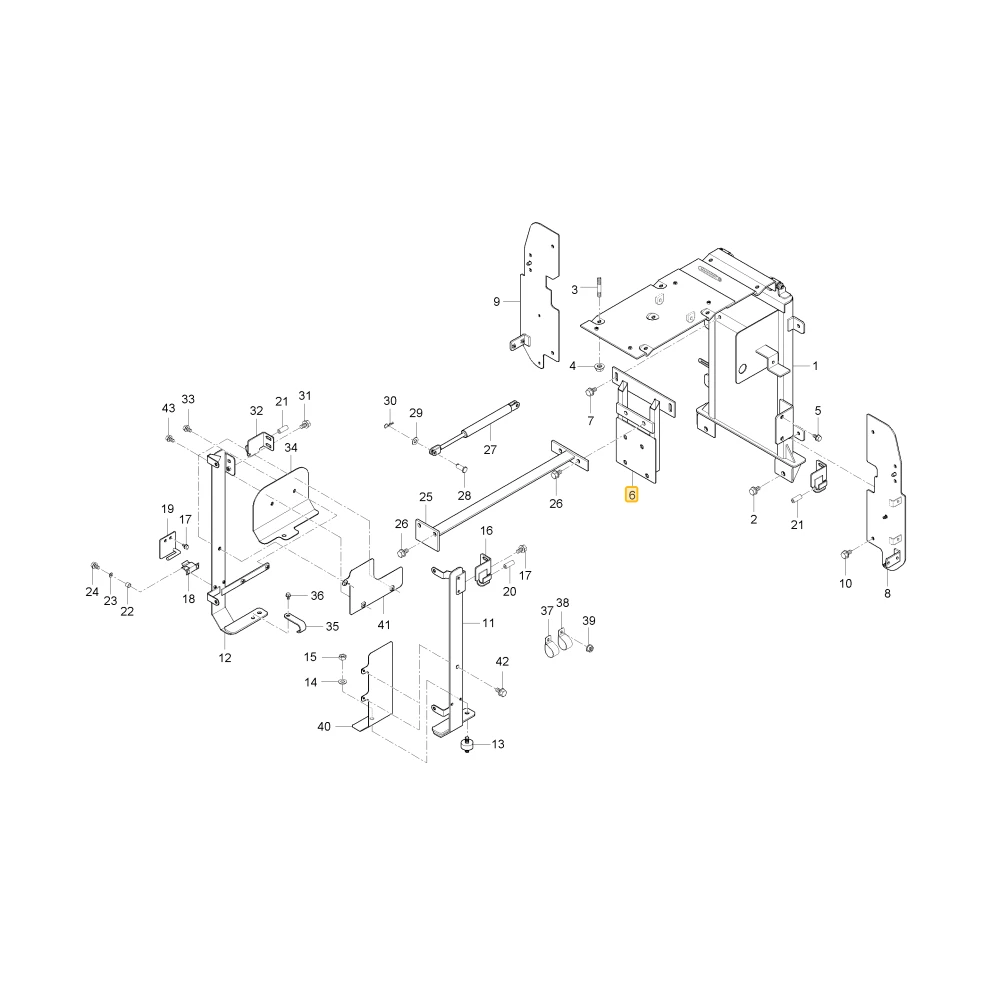 Podpora ROPS KIOTI T4876-12586