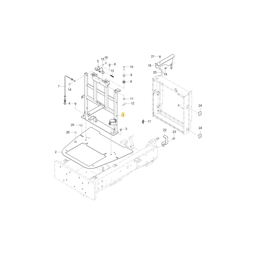 Podpora Aircleaner 1 KIOTI T4876-50316