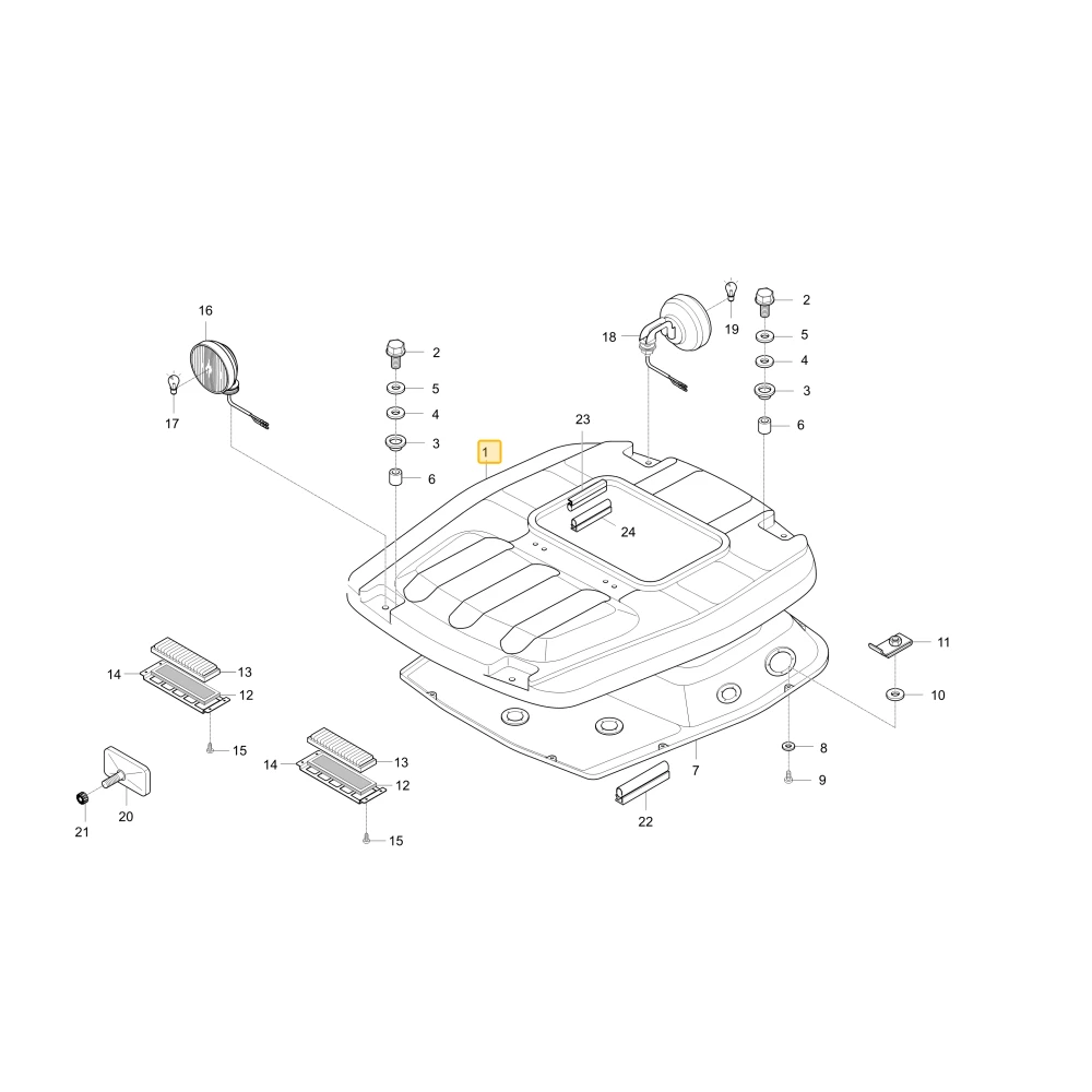 Dach KIOTI T4876-82001