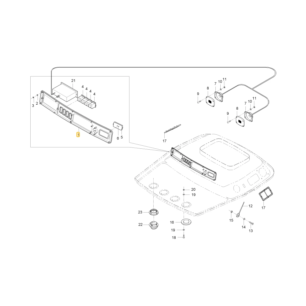 Pokrywa sterownika KIOTI T4876-83081