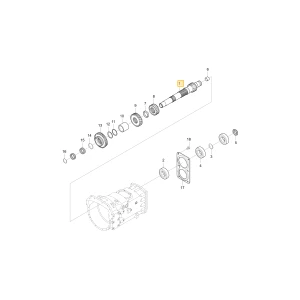 Wał koła zębatego 21 KIOTI T4880-22511