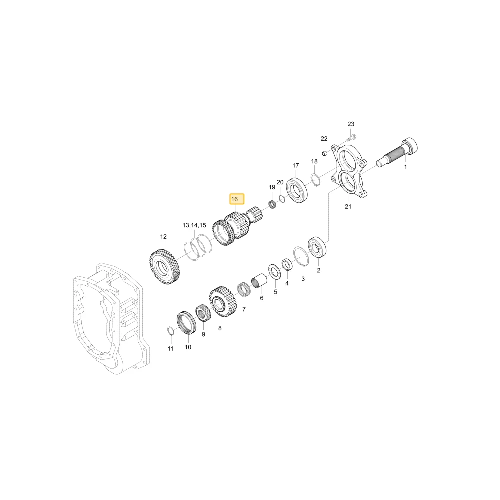 Koło zębate 25 12 KIOTI T4880-23531