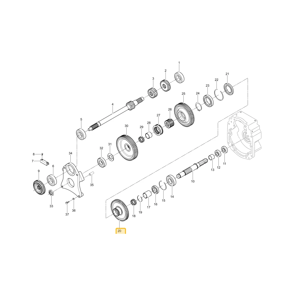 Koło zębate 43 KIOTI T4880-25141