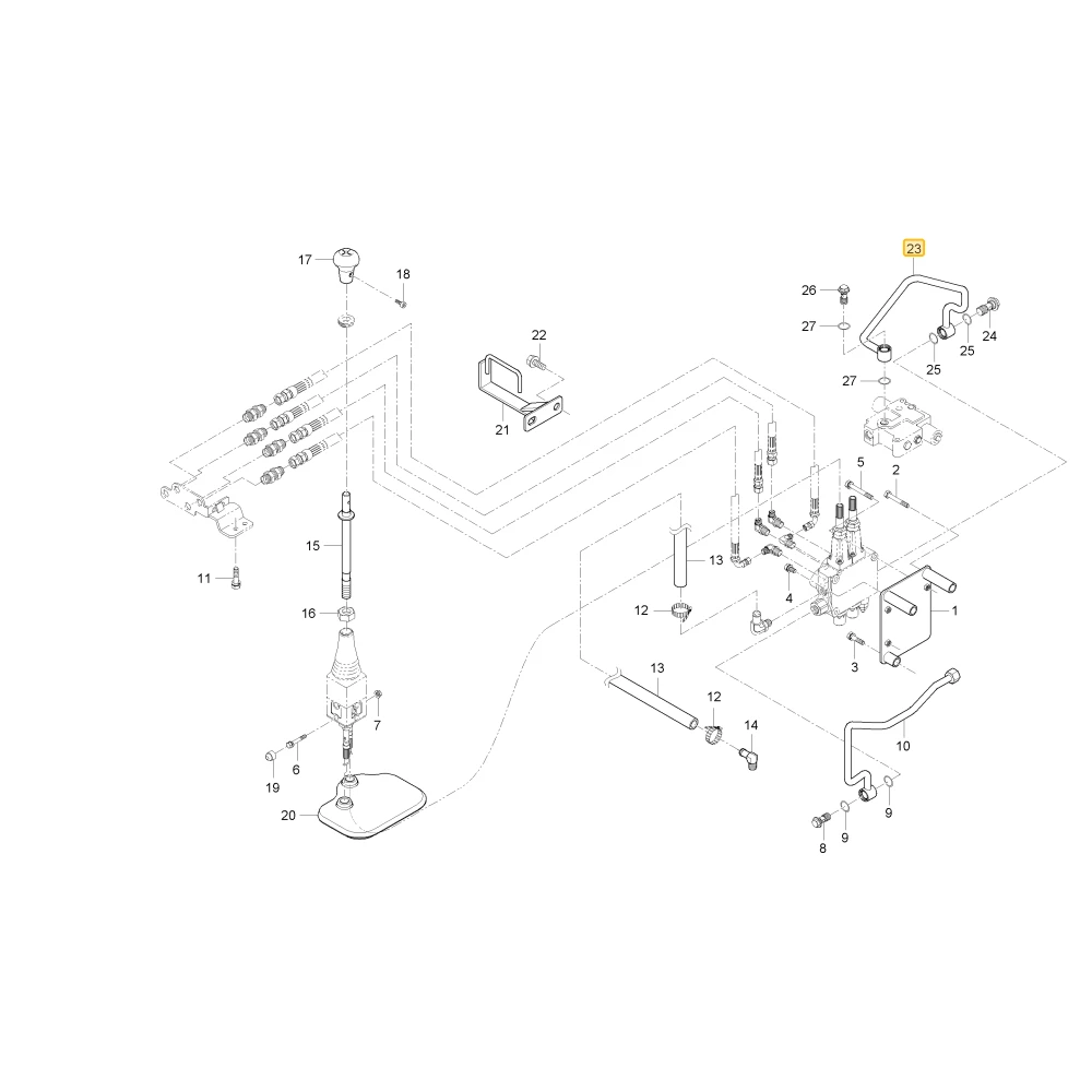 Rurka hydrauliczna KIOTI T4880-45624BB