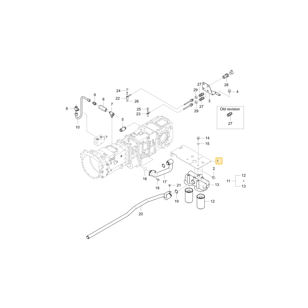 Wspornik filtra mocującego KIOTI T4880-46873