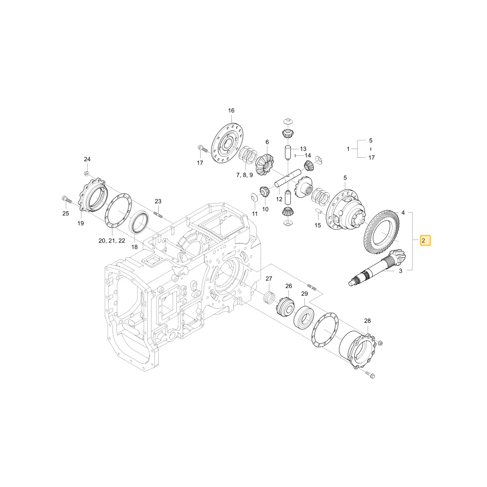 Koło zębate stożkowe spiralne KIOTI T4920-26111
