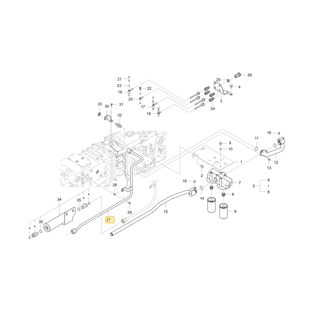 Rurka hydrauliczna KIOTI T4920-34111