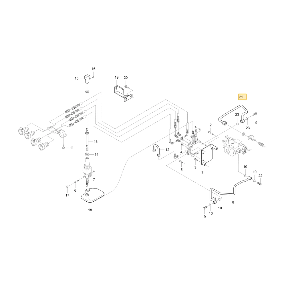 Rurka hydrauliczna KIOTI T4920-34122