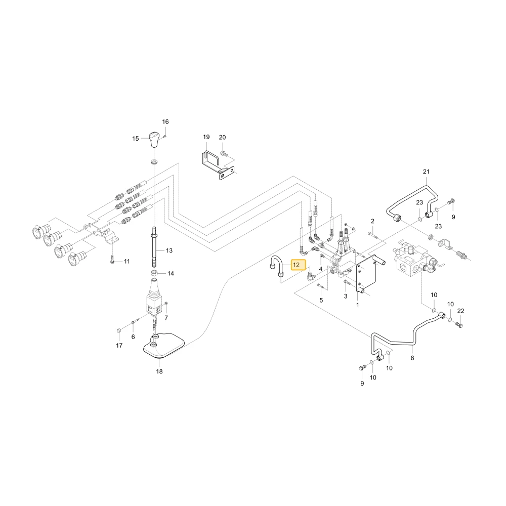 Rurka powrotna KIOTI T4920-34223