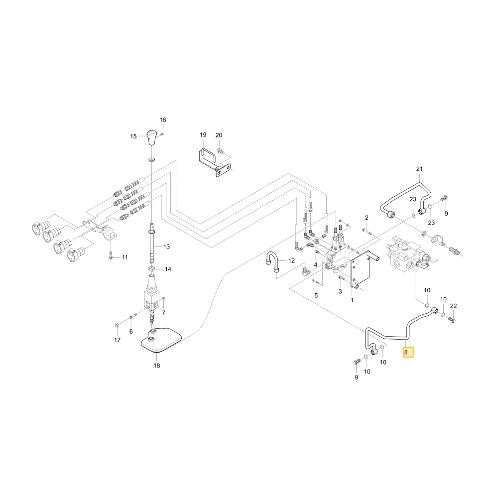 Rurka hydrauliczna KIOTI T4920-37321