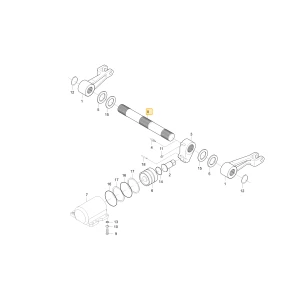 Wał ramienia hydraulicznego KIOTI T4920-37431