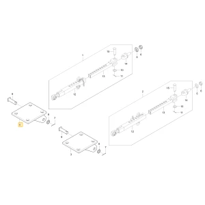 Wspornik prawego łącznika kontrolnego KIOTI T4920-91091