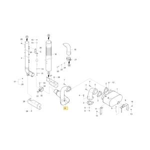 Złącze tłumika KIOTI T4930-12312