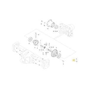 Urządzenie przednego mechanizmu różnicowego KIOTI T4930-43107