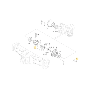 Obudowa przednego mechanizmu różnicowego KIOTI T4930-43122