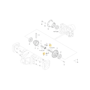 Zębnik mechanizmu różnicowego 12 KIOTI T4930-43133