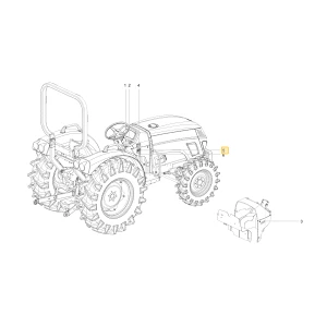Naklejka hamulca ostrzegawcza KIOTI T4930-52351