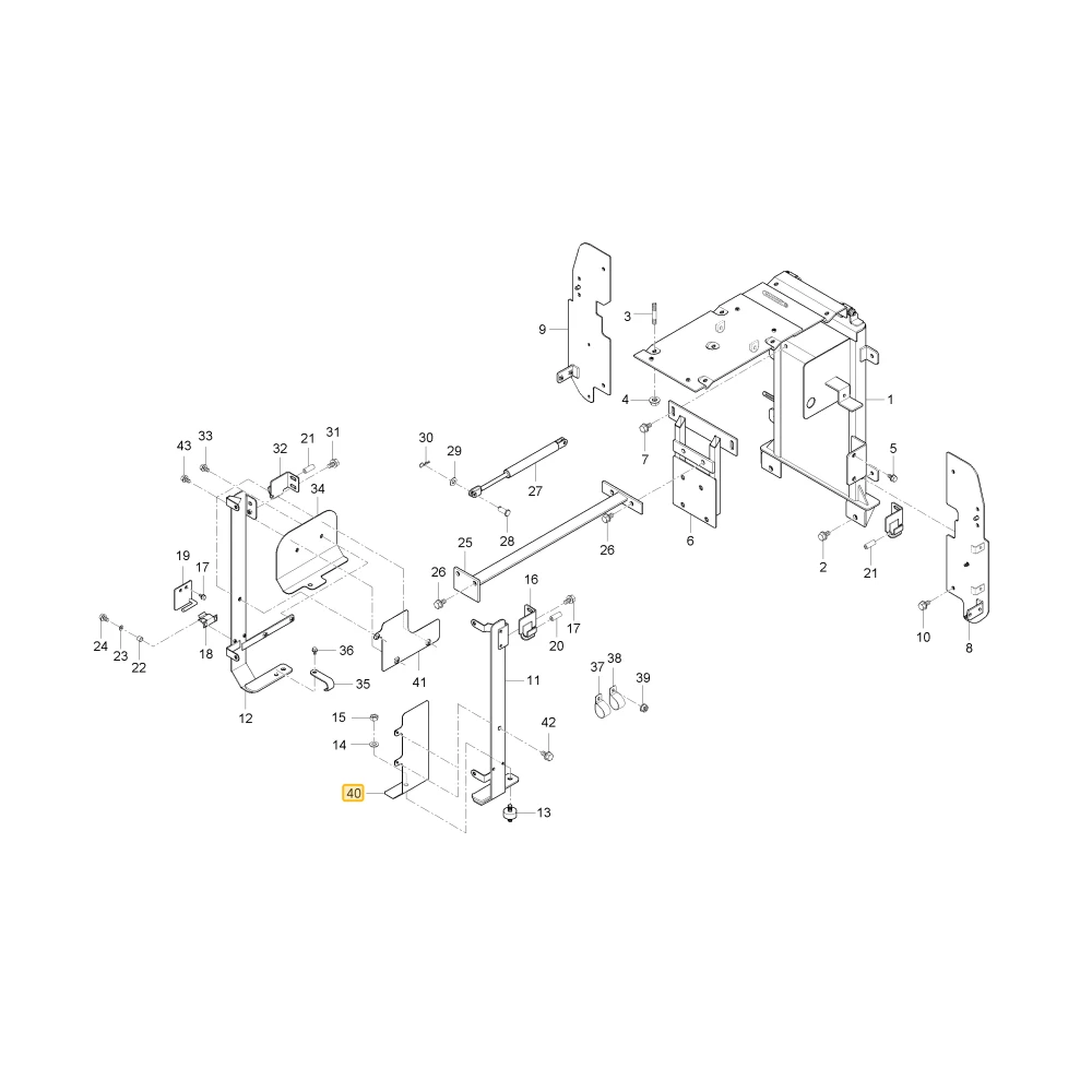 Lewa płyta bezpieczeństwa Interception KIOTI T4931-52181