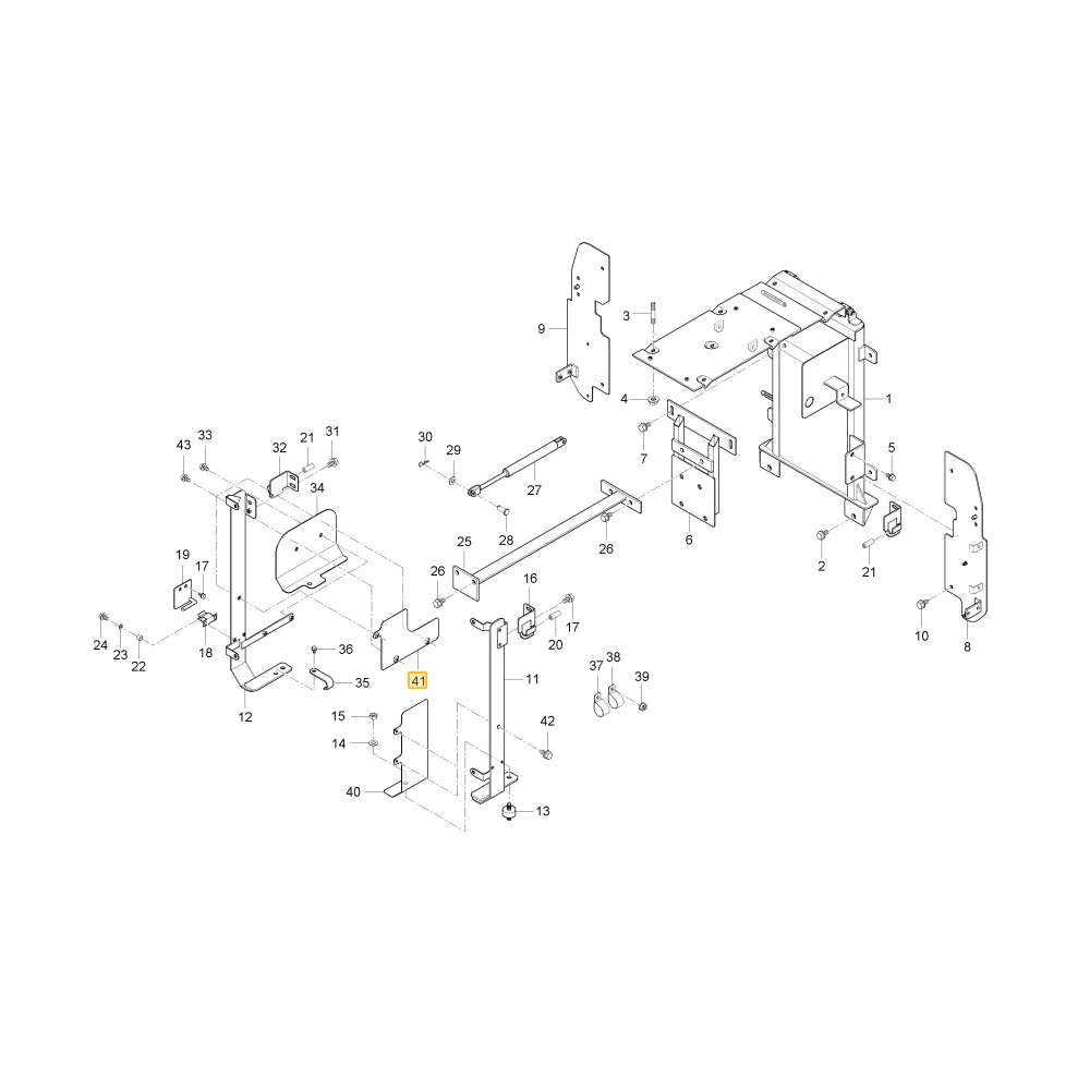 Prawa płyta bezpieczeństwa Interception KIOTI T4931-52191