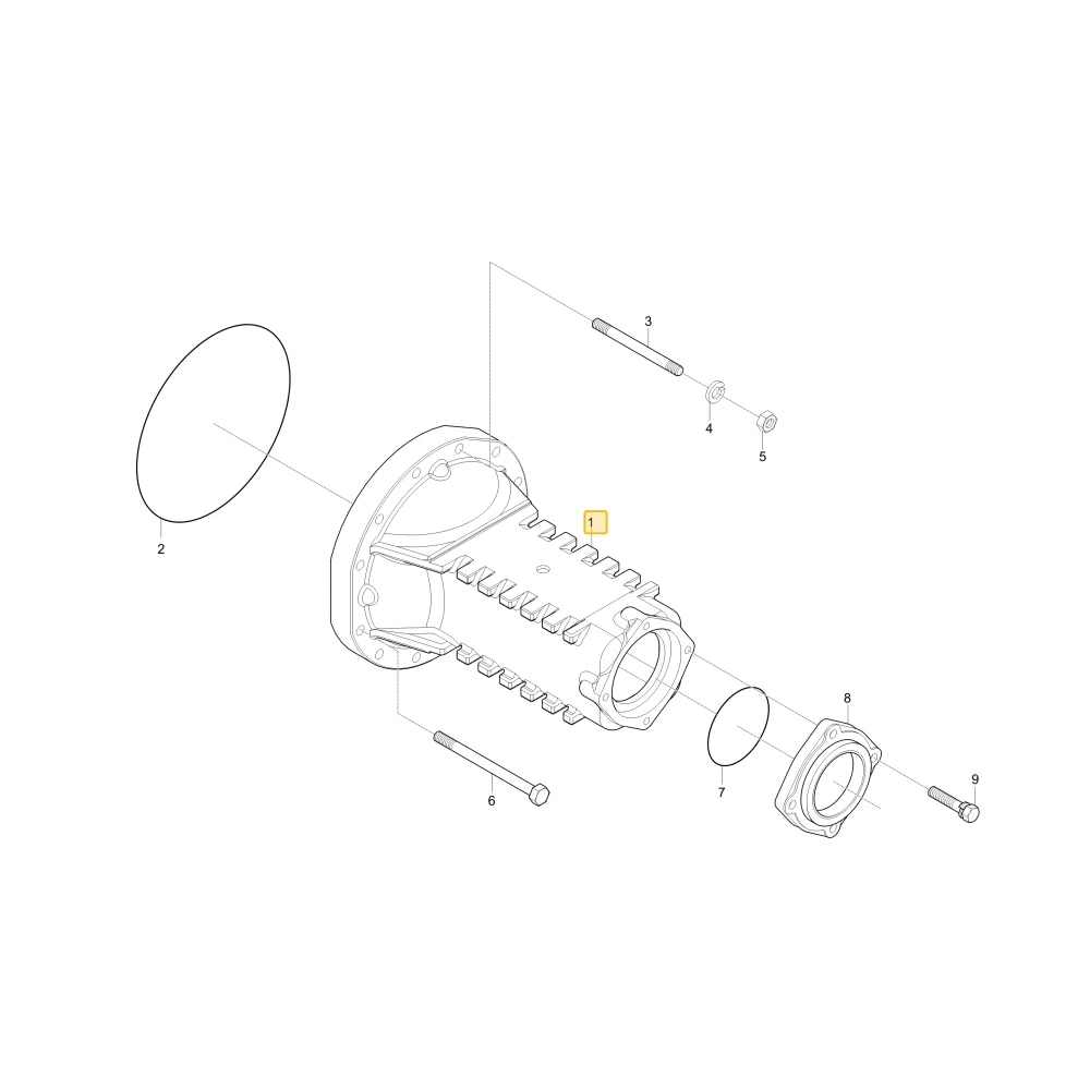 Obudowa tylnej osi KIOTI T4980-26321