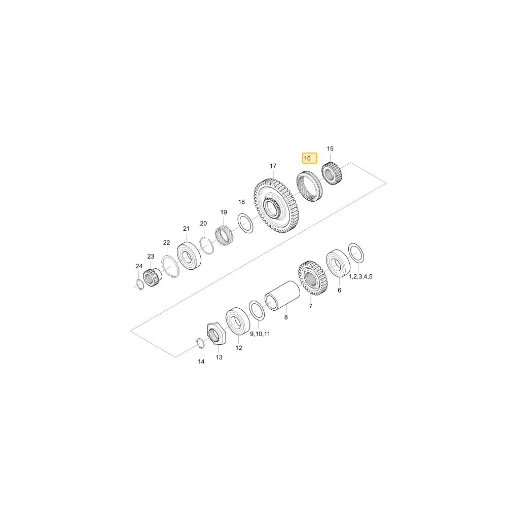 Mechanizm zmiany biegów zmiany biegów zakresu biegów KIOTI T5189-23651