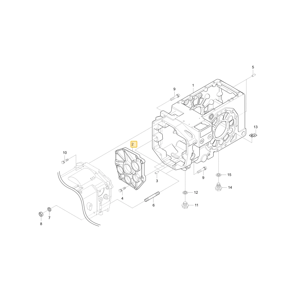 Pokrywa łożyska KIOTI T5210-21124