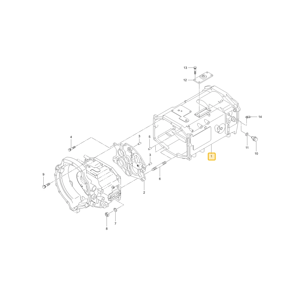 Środkowa obudowa KIOTI T5210-21156