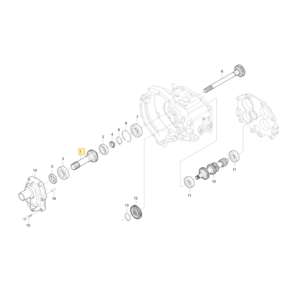 Wał koła zębatego 29 KIOTI T5210-21514