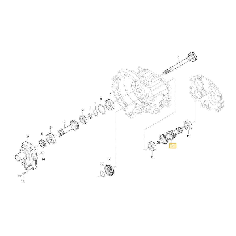 Wał koła zębatego KIOTI T5210-21535