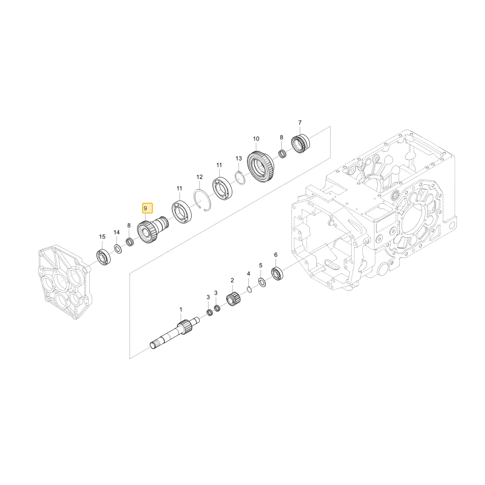 Wał koła zębatego 29 KIOTI T5210-23614