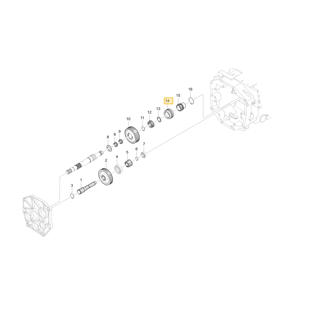 Mechanizm zmiany biegów pełzający KIOTI T5210-23752