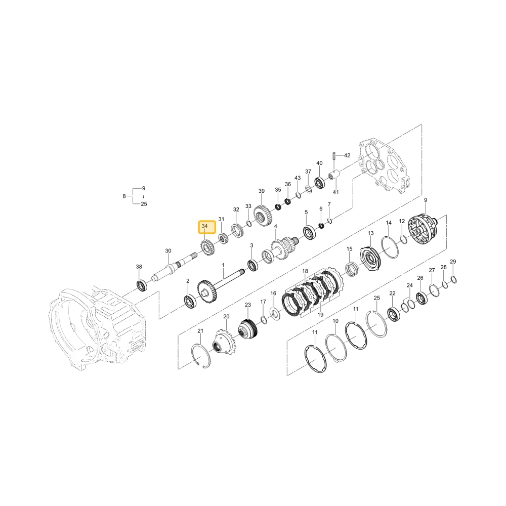 Koło zębate 28 KIOTI T5210-25132