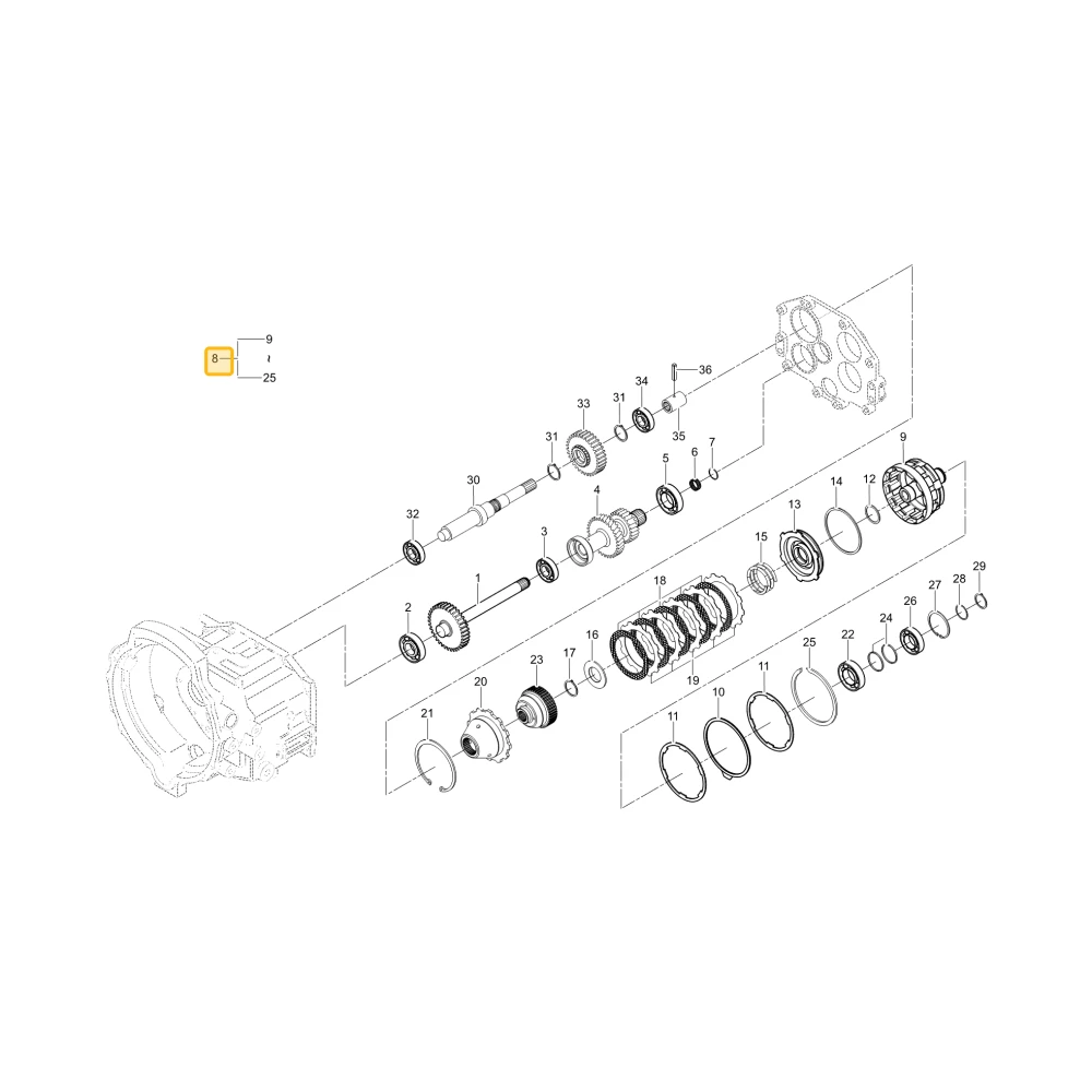Sprzęgło WOM KIOTI T5210-25605