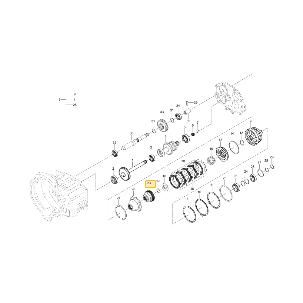 Piasta wielowypustu KIOTI T5210-25751
