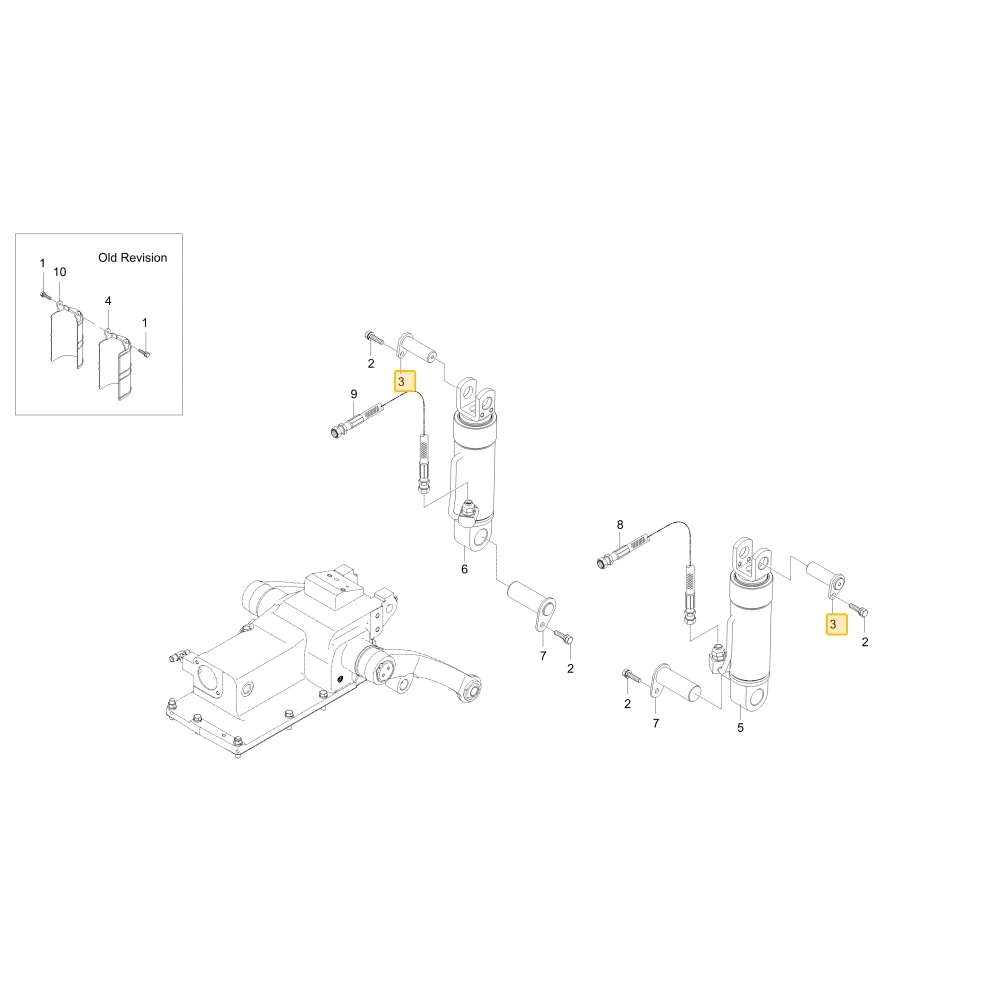 Sworzeń cylindra podnośnika KIOTI T5210-35511