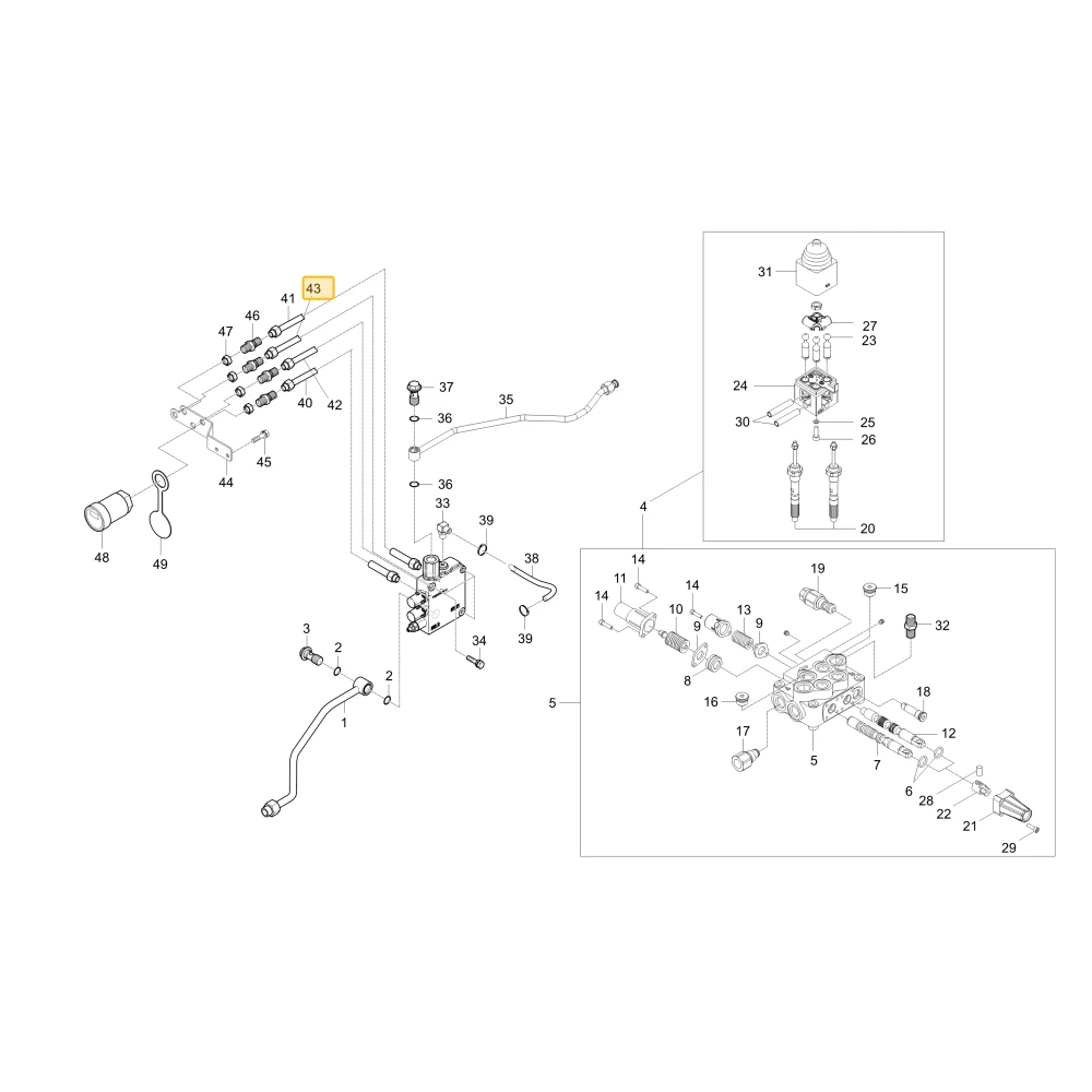 Rurka hydrauliczna H KIOTI T5210-39153