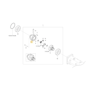 Obudowa przednego mechanizmu różnicowego KIOTI T5210-43121