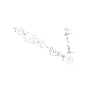Koło zębate stożkowe 11 KIOTI T5210-43242