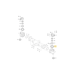 Uchwyt lewego łożyska KIOTI T5210-43323