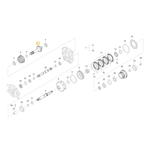 Wał koła zębatego 26 KIOTI T5210-44633