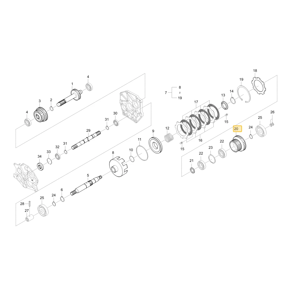 Koło zębate 34 KIOTI T5210-46152