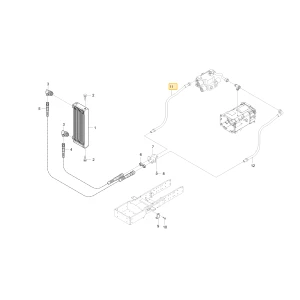 Wąż hydrauliczny chłodzenia A2 KIOTI T5210-47223