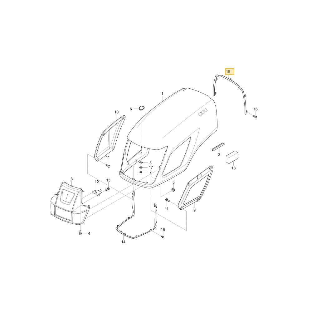 Podpora BRACKET3 KIOTI T5210-50641