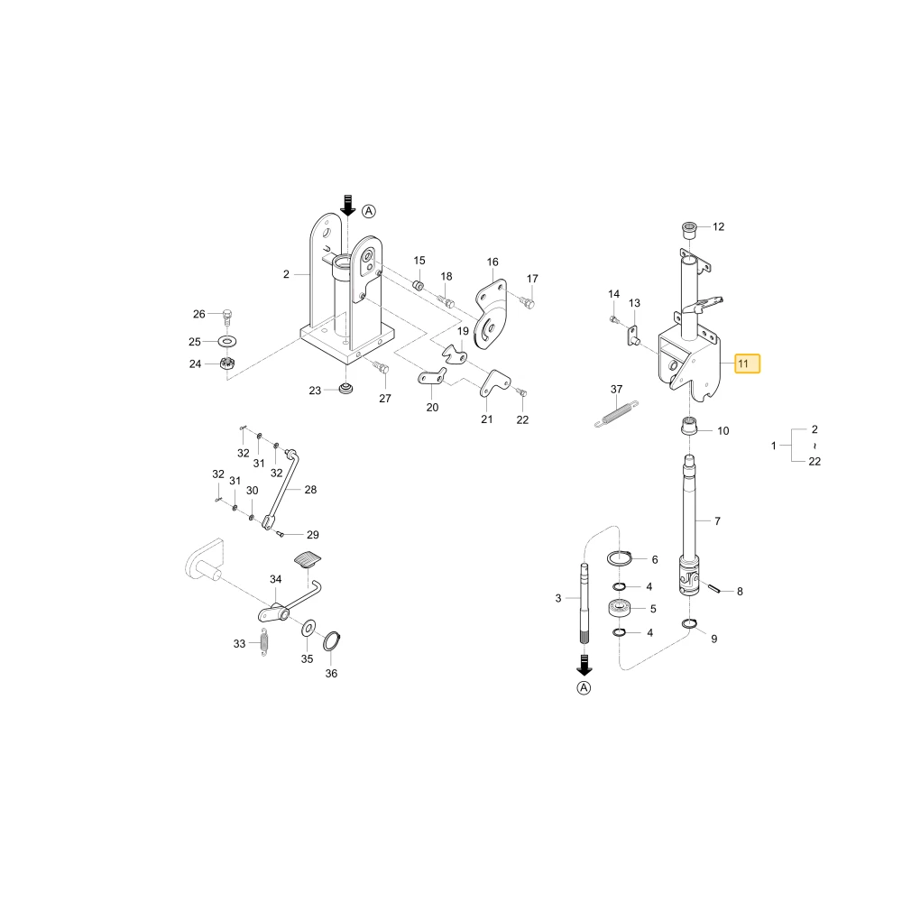 Kolumna kierownicza KIOTI T5210-66014