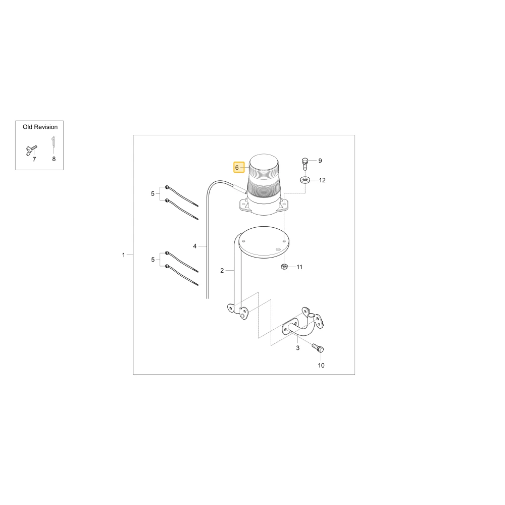 Lampa ostrzegawcza KIOTI T5210-68554